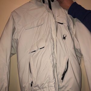 Girls SPYDER jacket off white